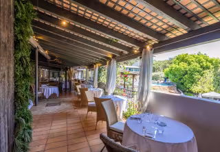 Salle de restaurant extérieur