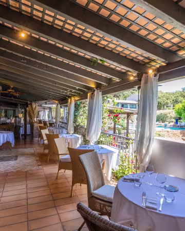 Salle de restaurant extérieur