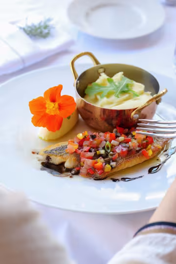 Plat dressé