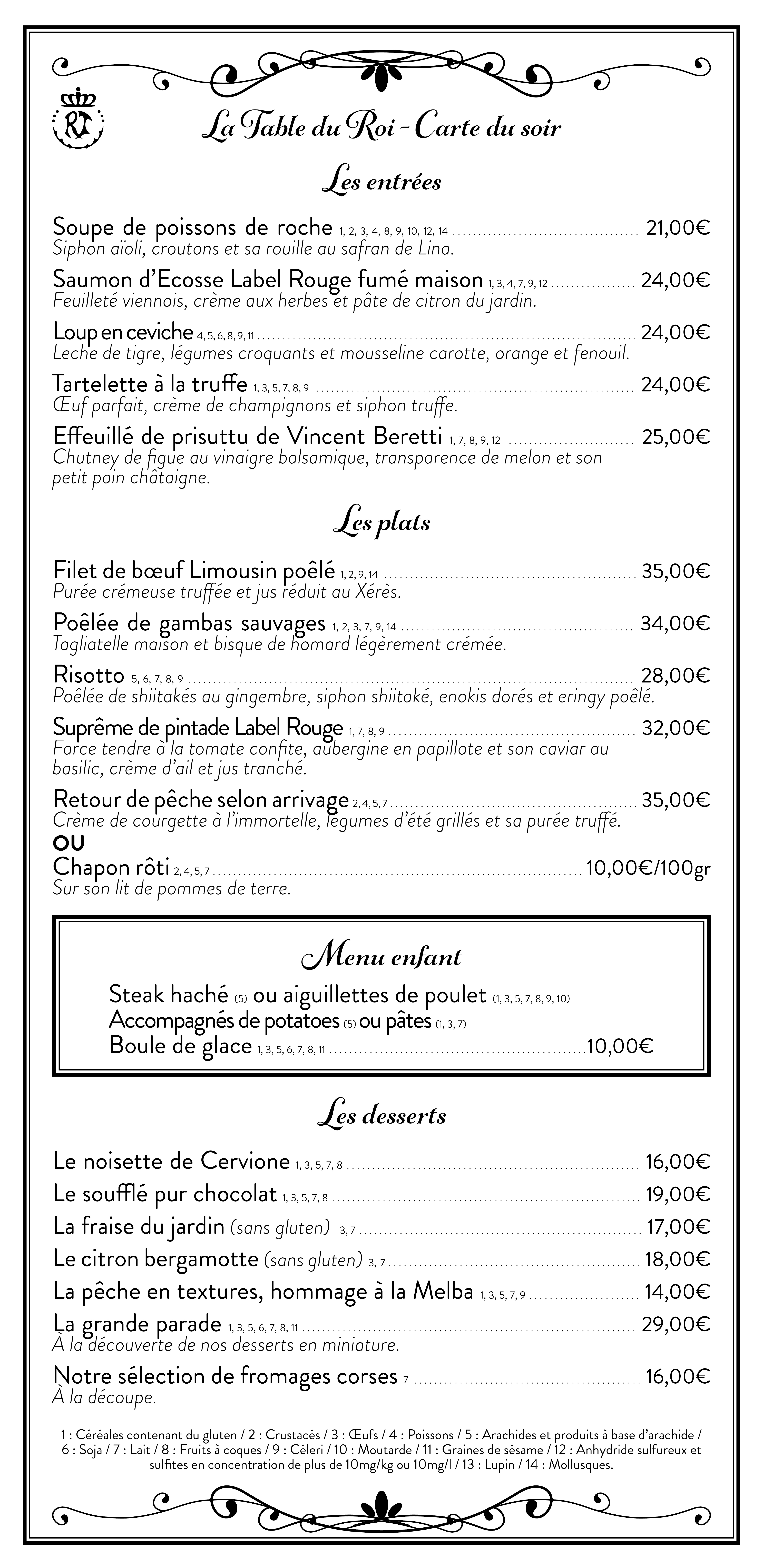 CARTES ROI THEODORE SOIR